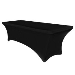 Rectangular Black Table Cover