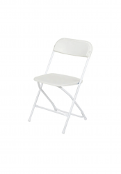 White Folding chair